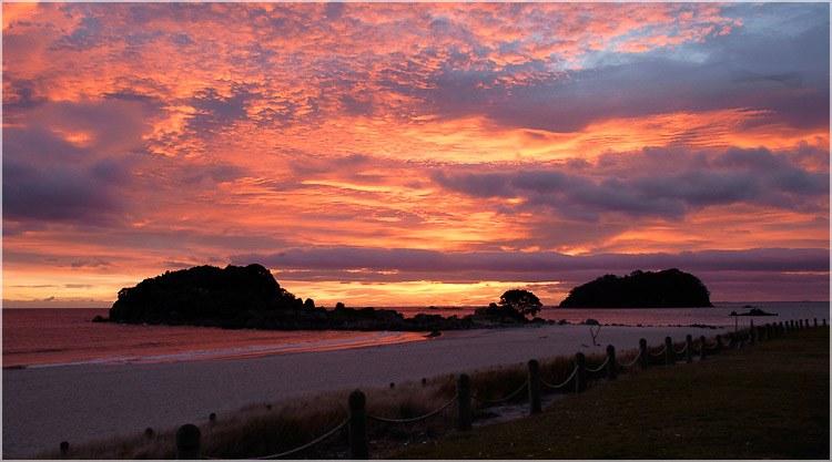 Moturiki Blow-Hole Sunrise - 2,